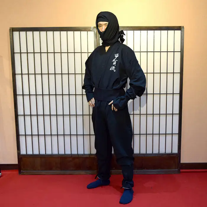 甲賀流忍者衣装 長袖 (176678-40036895-bk)