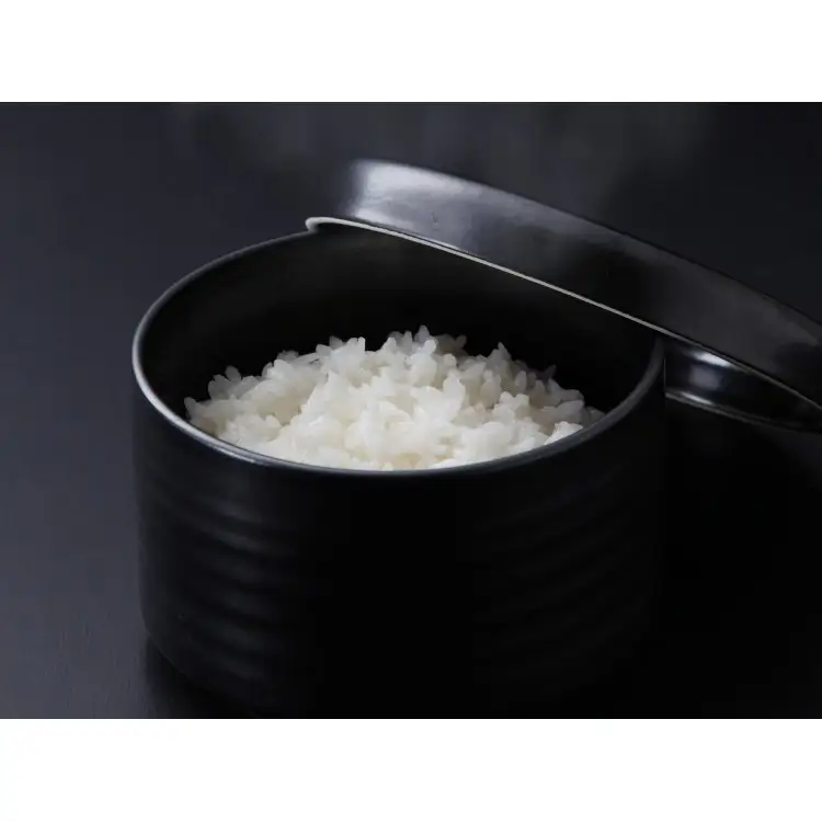 信楽焼 魔法のご飯容器 黒