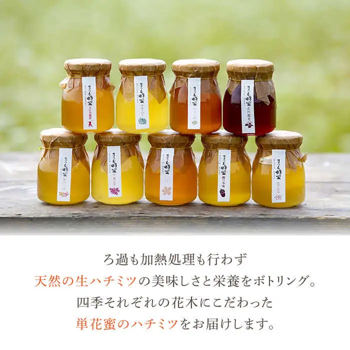 【先行予約】【2026年10月以降順次発送】はちみつ 非加熱・非加工の生ハチミツ そば蜂蜜と季節ごとの蜂蜜 4本 Cセット 島根県松江市/まつえ蜂蜜[ALCK001] はちみつ はちみつ
