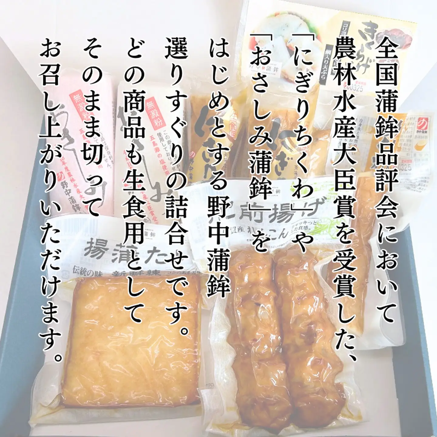 これはうまい！野中蒲鉾最高級商品「揚蒲たい」など力作商品：B150-083