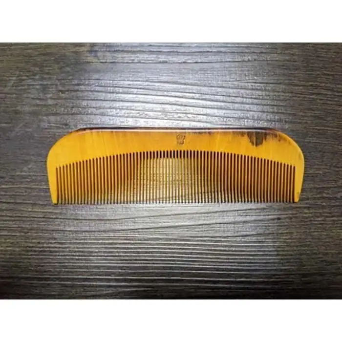 つげ櫛の櫛留商店　本つげ材すす櫛（細歯）袋付　※約１３．５ｃｍ