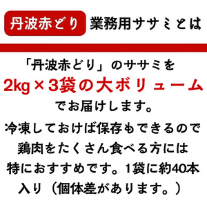 鶏肉 丹波赤どり ササミ 6kg 訳あり鶏肉
