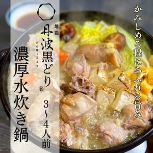 地鶏 丹波黒どり  濃厚 水炊きセット 3～4人前＜京都亀岡丹波山本＞《訳あり特別返礼品 水炊き 鍋 パーティー 鶏肉 国産鶏 国産鶏肉 京都府産鶏肉 京都産鶏肉 地鶏鶏肉 鶏肉地鶏 鶏肉大容量 大容量鶏肉 たっぷり鶏肉 鶏肉》