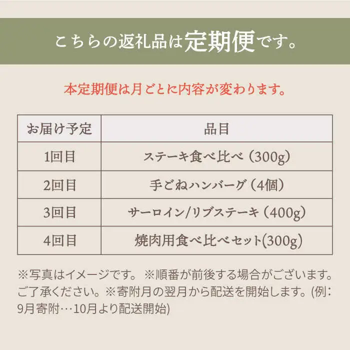 【4回定期便】佐賀牛 お一人様向け 定期便 / 牛肉 [IAH174]