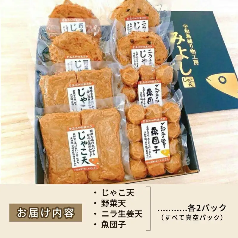 じゃこ天 喜びセット 食品添加物不使用 特定原材料8品目不使用 宇和島練り物工房みよし C012-061001