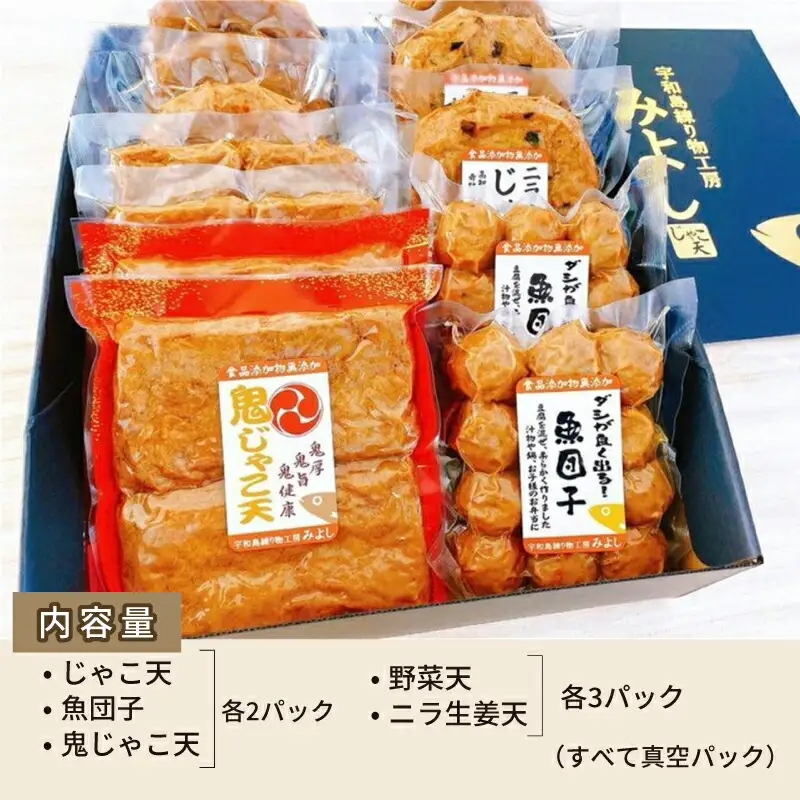じゃこ天 幸せセット 食品添加物不使用 特定原材料8品目不使用 宇和島練り物工房みよし C022-061003