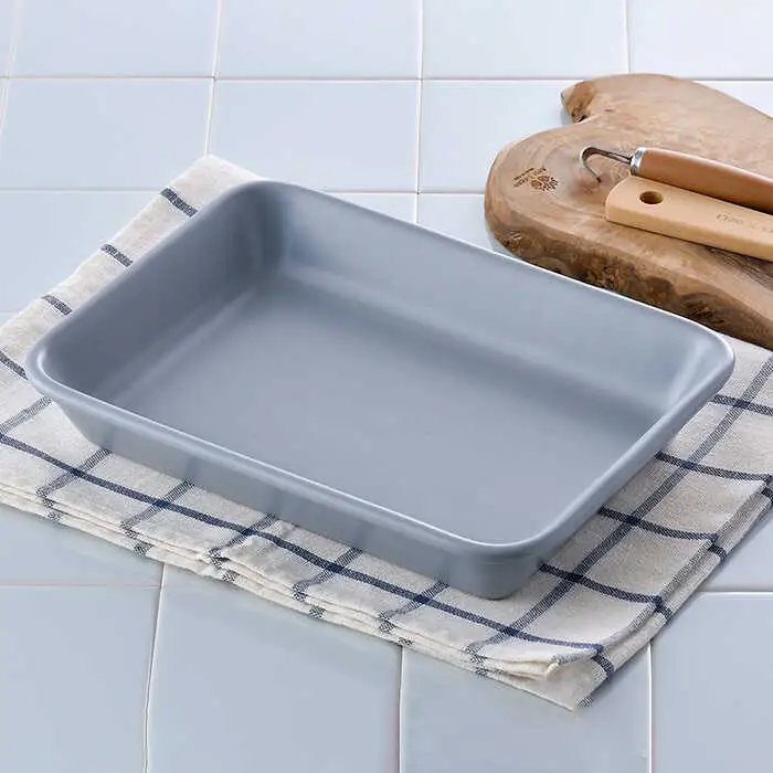 【波佐見焼】オーブンウェア 長角トレー 角皿 プレート グレー 食器 皿 【光春窯】 [XD63] 波佐見焼