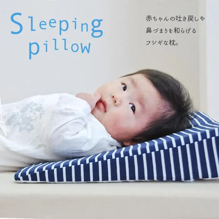 3134-9999-52■サンデシカ 吐き戻しを和らげる枕 6重ガーゼ ベビー スリーピング ピロー まくら アニマル