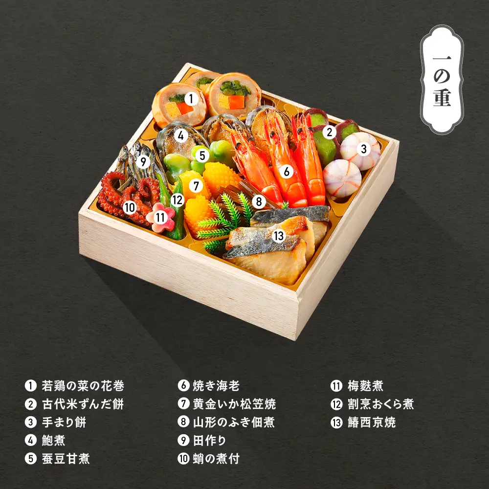 【12月31日配送】冷蔵おせち 三段重 49品目 「桂」約3~4人前 aa-oczzx