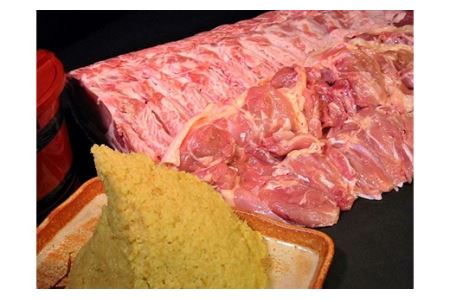 国産豚と国産若鶏味噌漬600g F21R-065