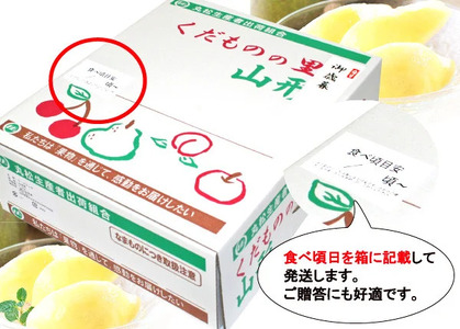 洋梨 追熟 ラ・フランス 秀品 3kg（8-11玉） サイズおまかせ 【2026年10月末頃から2027年1月頃発送予定】 山形セレクション認定品 令和8年産 2026年産 山形 《先行予約》　012-B-MM025