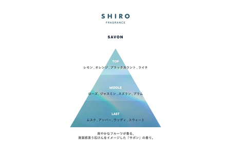 SHIRO　サボン フレグランスディフューザーキット(容器+詰め替え用リキッド+スティック 3点セット) 300mL 3ヶ月目安