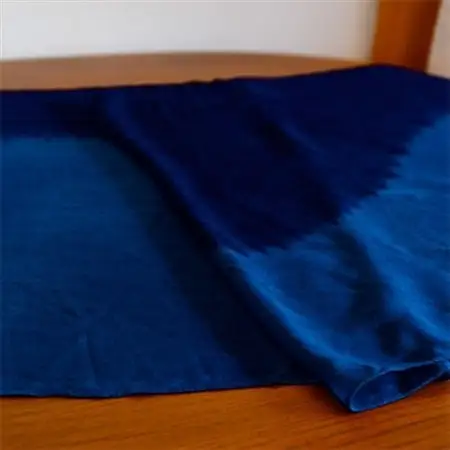 藍染めストール　yamanobe  フリンジなし　_装飾品・工芸品 ショール・ストール 服飾小物 _【1087440】