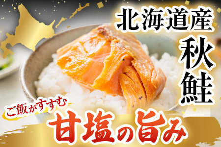 根室海鮮市場＜直送＞無添加甘塩天然秋鮭4切×6P(計24切、約1.2kg) A-28006