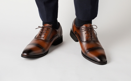 【匠の靴】超軽量＆履き心地抜群な本革ビジネスシューズAF-01(サイズ：27.0cm、カラー：ブラック)_0019-001-T03-1-6