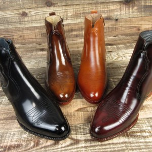 【Made in JAPAN】本革ウエスタンブーツ日本製(サイズ：24.0cm、カラー：ブラック)_0045-001-T03-1-1