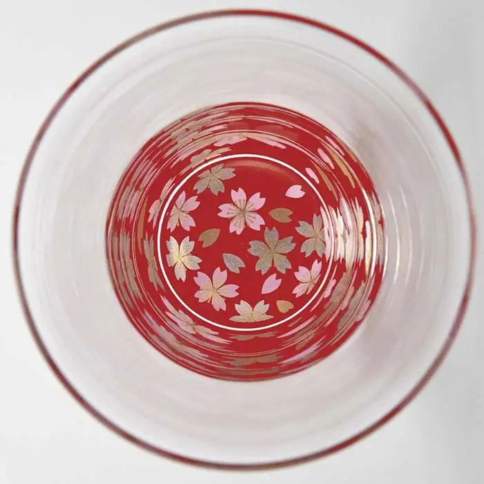 ぬりもん de Verre フリーグラス 蒔絵 桜 ペアセット