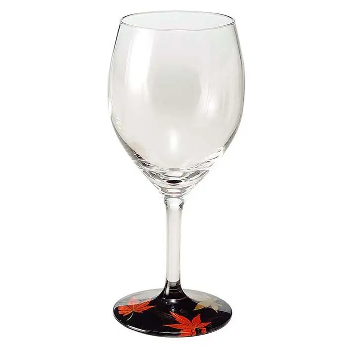 ぬりもん de Verre ワイングラス 蒔絵 紅葉ペアセット