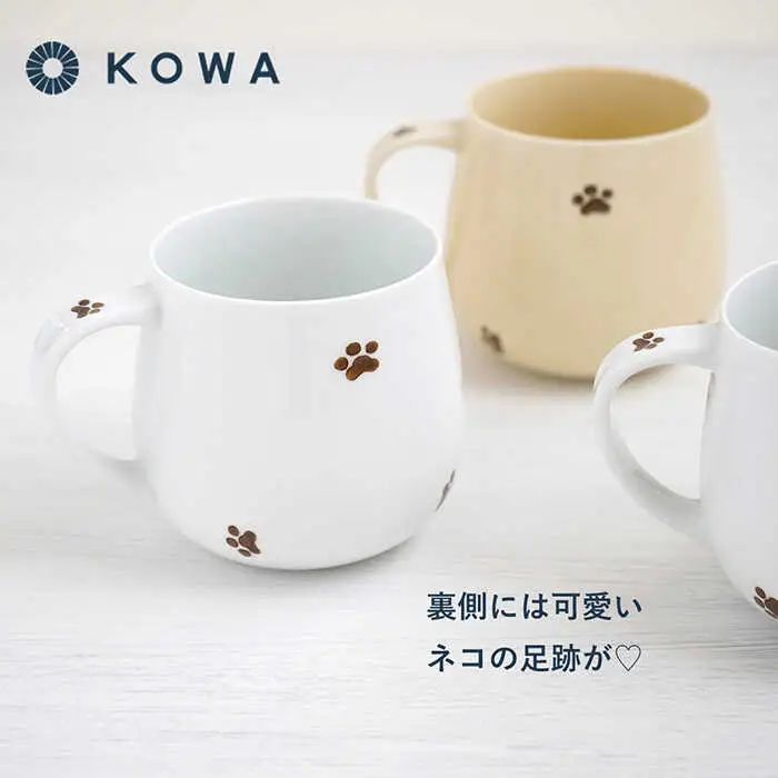 【波佐見焼】なかよしネコ マグカップ 3個セット コーヒーカップ ティーカップ ペアマグ ネコ柄 ミケネコ トラネコ 食器 皿 【光和陶器】 [SC55]  父の日 波佐見焼