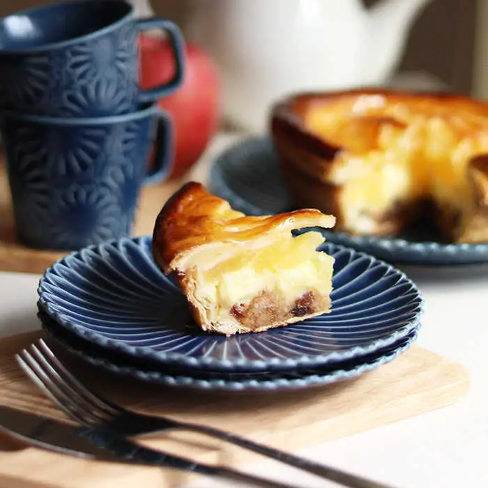 【波佐見焼】マリーゴールド プレート M  デニム 2枚セット ケーキ皿 取り皿 食器 皿 【翔芳窯】 [FE112]  波佐見焼