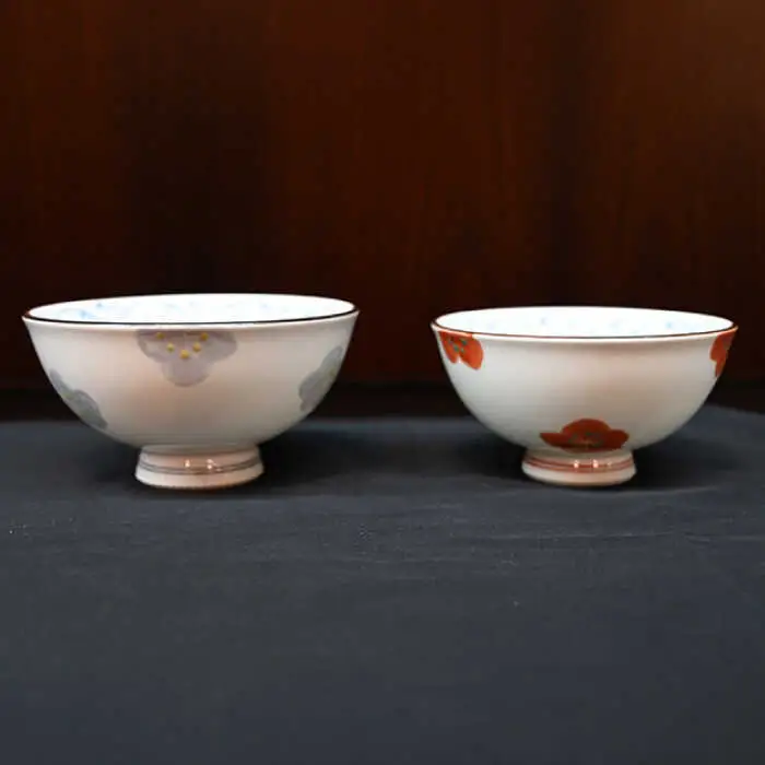 【波佐見焼】赤絵梅 茶碗・コップ 4点セット 食器 皿 【協立陶器】 [TC96] 波佐見焼