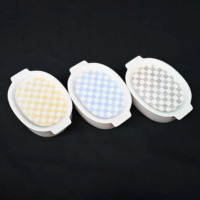 【波佐見焼】便利な蓋つき！ グラタン皿 オーブンウェア 楕円蓋物 3点セット 耐熱食器 オーブン可 食器 皿 【協立陶器】 [TC64] 波佐見焼
