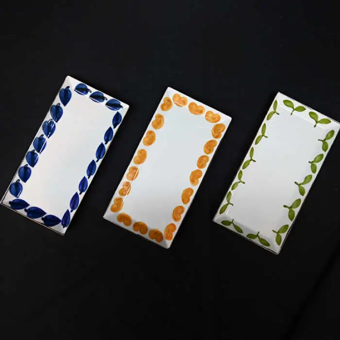 【波佐見焼】Antique Style 長皿 3枚セット 角皿 プレート 食器 皿 【協立陶器】 [TC83] 波佐見焼