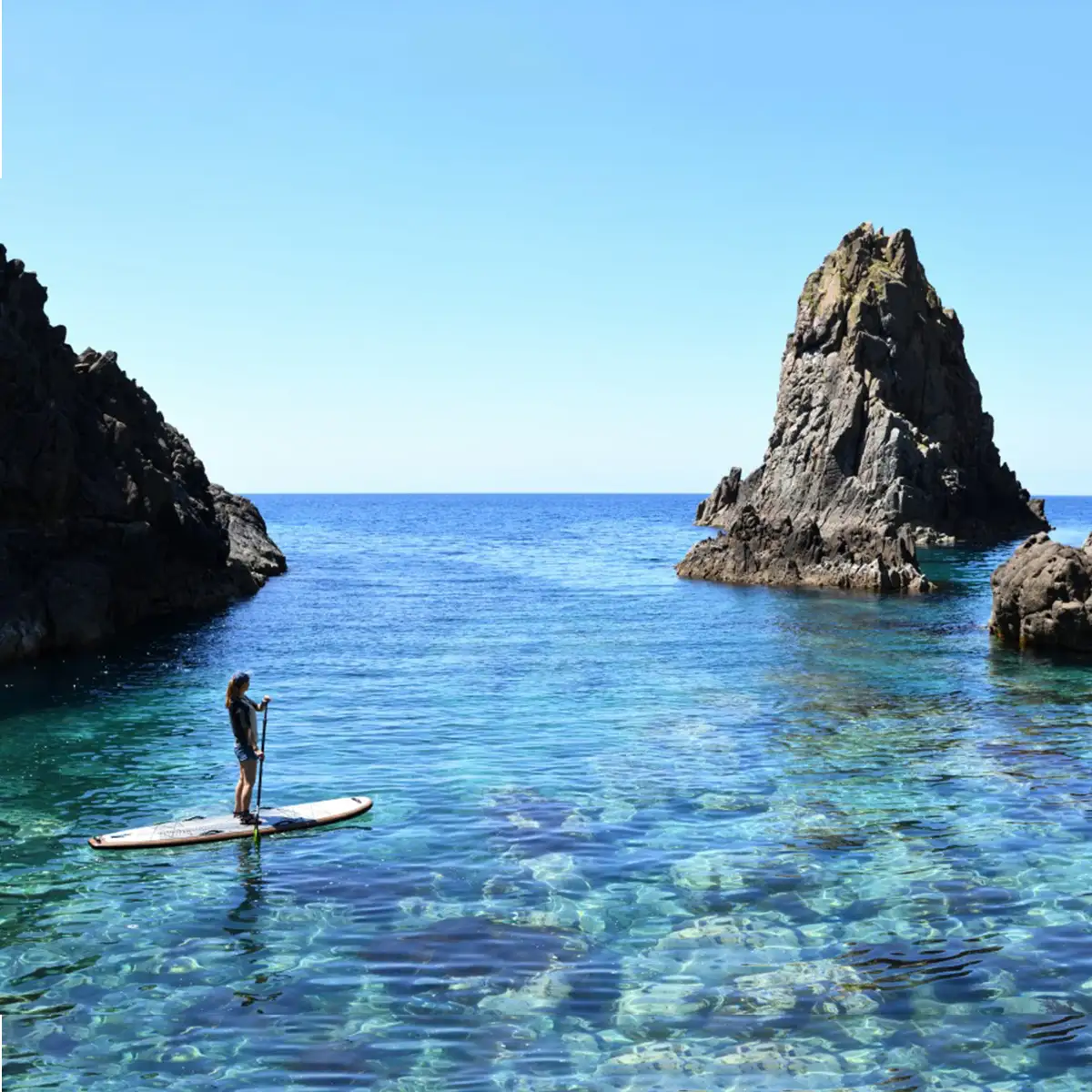 SUP&カヤック体験コース 1名様分 (1時間：温泉チケット付) [電子チケット] 体験チケット 手ぶらでOK | シーカヤック サップ アクティビティ チケット マリンスポーツ ウォーター スポーツ アウトドア 体験 初心者 初体験 | 北海道 奥尻町 送料無料