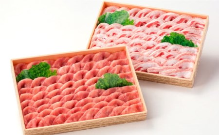 094-448 大分県産 黒豚 詰合せ モモ バラ 2種 計1.6kg 豚バラ 豚肉