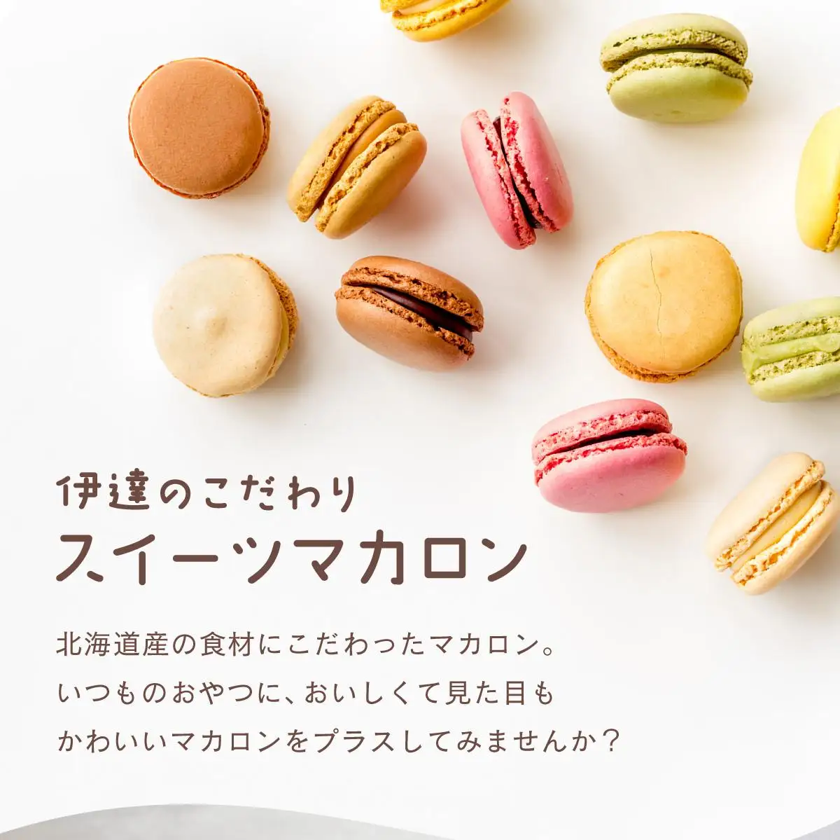 [5525-0740]スイーツナチュール マカロン 5種 10個入り お菓子 スイーツ 北海道 伊達市