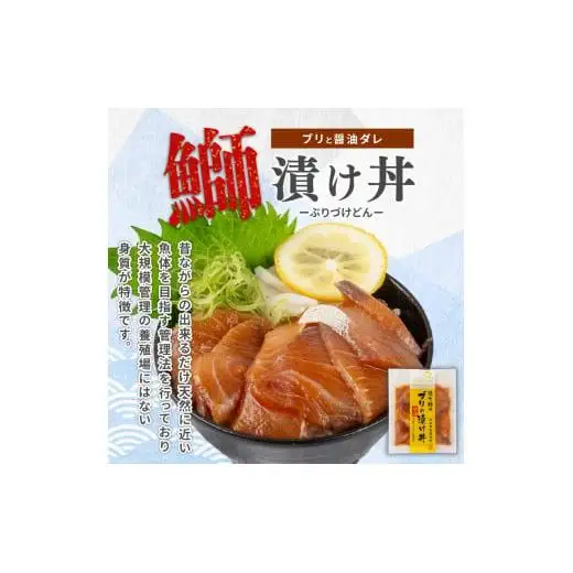 【 海鮮漬 】 ブリ 漬け丼 海鮮漬 6パック
