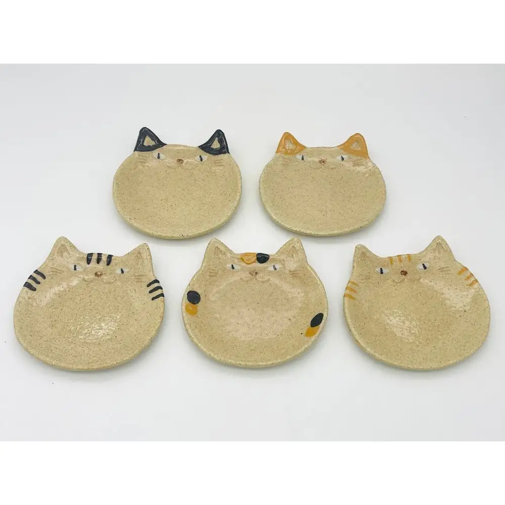 猫皿 スモールレギュラーサイズ 5枚セット【716】_HA0979