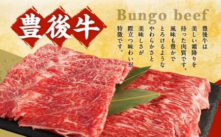 【大分県産】豊後牛 赤身 スライス (モモ・肩) 約600g (約300g×2)
