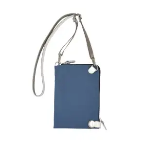 豊岡鞄 For the Blue クロスミニショルダーバッグ オーシャンブルー