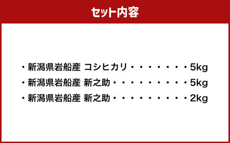 【令和7年産米】空舞米 新潟県村上市岩船産 コシヒカリ 精米 5kg・新之助 7kg（合計12kg）B4090 