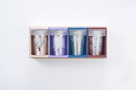 まどろむ酒器4種セット(桜・花火・紅葉・紫陽花)