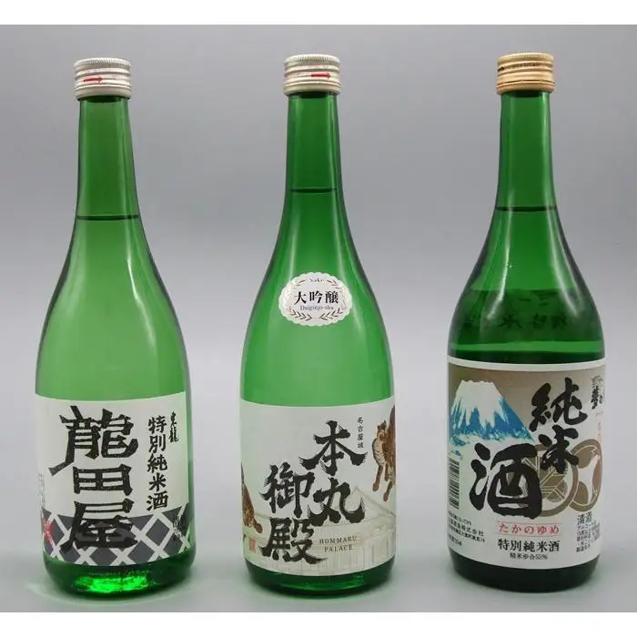 なごや酒蔵「龍」「虎」「鷹」銘酒飲み比べ3本セット