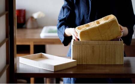 ブレットストッカー KIRIFT キリフト 総国産桐使用 天然蜜蝋仕上げ 桐のパンケース 民芸品 日本製 保存 容器 食パン 2斤 サイズ キッチン用品 キッチンアイテム 職人 手作業 ブレッド ボックス  FAD-1014