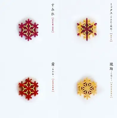 和装にも洋装にも！組子細工のイヤリング【時安建具店】_HA0996