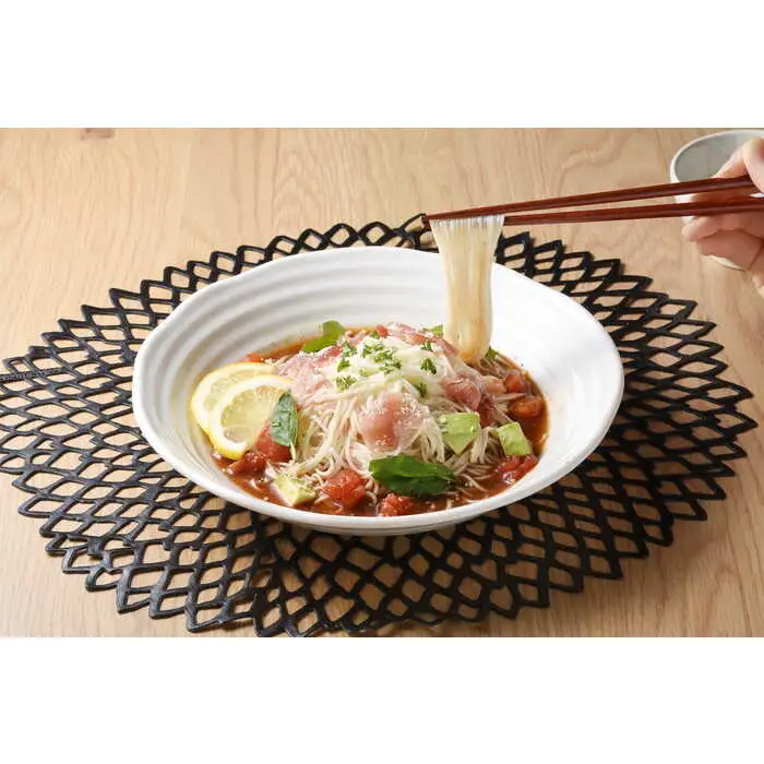 トマトバジルそうめん 2人前 ・万能調味料あごだしスープ 4袋 / そうめん 素麺 乾麺 トマト バジル あごだし / 南島原市 / ふるせ [SAQ008]