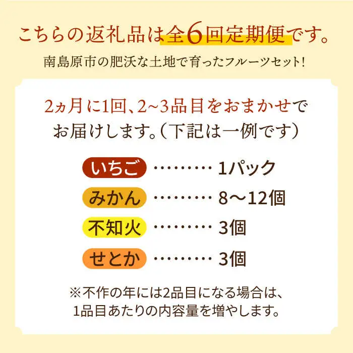 【6回定期便隔月】フルーツ定期便 [SCZ016] 旬のフルーツ