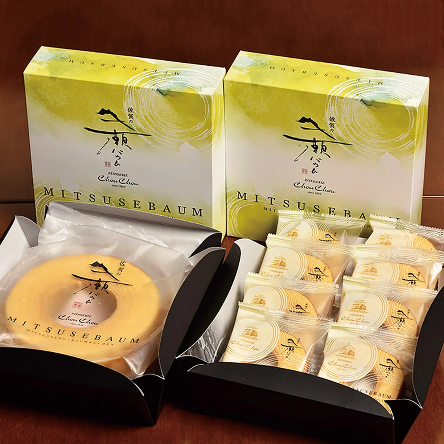 三瀬バウム2段BOXと壮健美卵40個入のセット：B300-002
