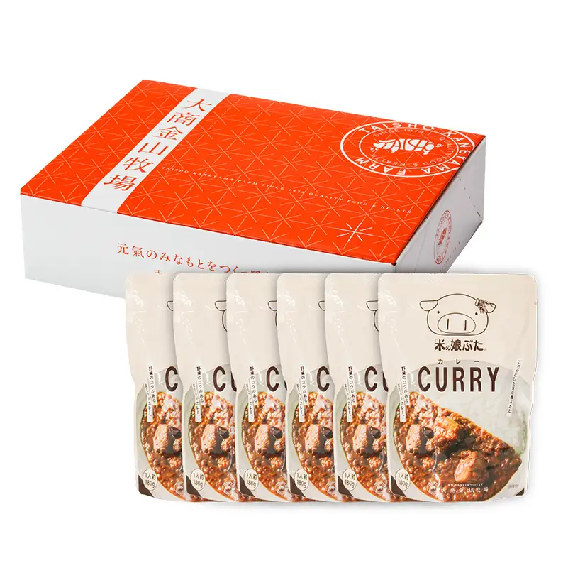 米の娘ぶたカレー 180g×6袋 豚肉 ブランド豚 高級 冷凍 レトルト 小分け 6食 お手軽 東北 山形 金山町 F4B-0823