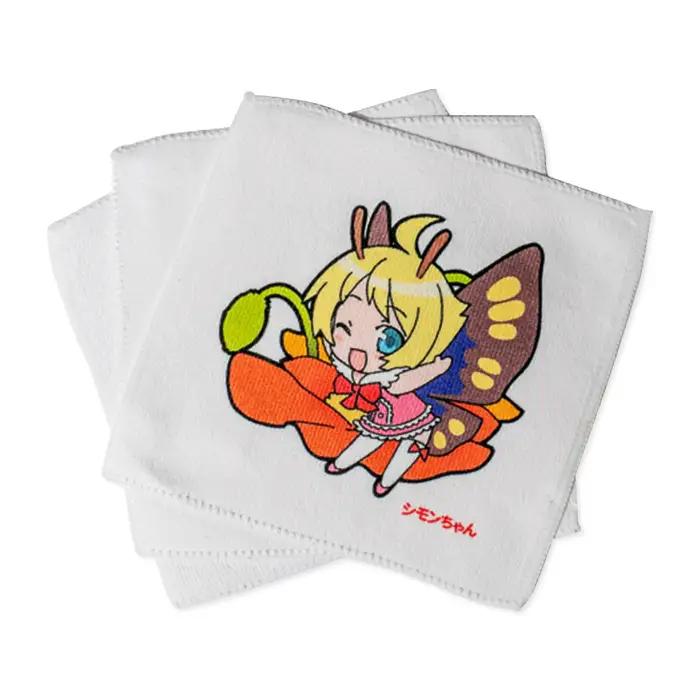シモンちゃん ミニハンカチ 3枚セット ( 昇華転写プリント )【 キャラクターハンカチ ハンカチグッズ 茨城ハンカチ 下妻ハンカチ 】