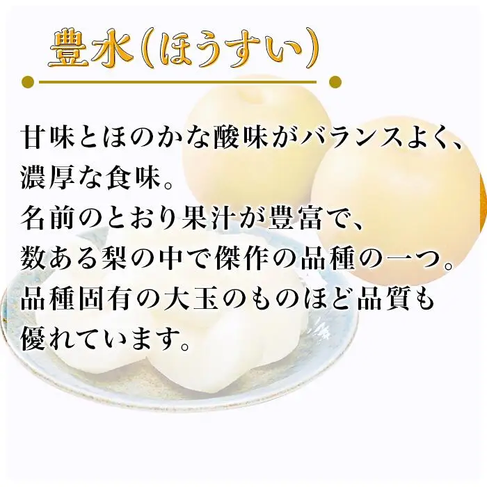 梨 約2.5kg 豊水梨  「 貯蔵梨 」 12月発送予定 梨