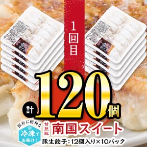【定期便・全3回】自慢の鹿児島県産餃子3種食べ比べセット 総計264個【訳あり含む】 t003-017