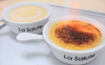 「La Salute」のカタラーナ（4個）ギフト用 お菓子 スイーツ 焼菓子 イタリアン 出張料理 おもてなし 甘さ 和三盆糖 濃口醤油 カラメル 添加物 手作り 