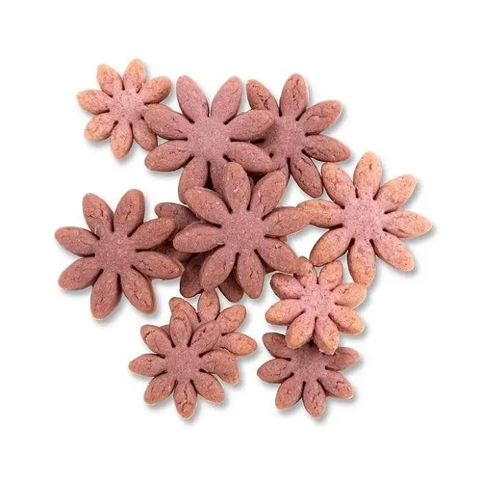 大分県産小麦粉使用 紅芋お花クッキー 300g（100g×3袋）【卵・乳製品不使用／ギフト用包装】【ゆふいんwakoya】