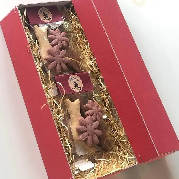 大分県産小麦粉使用 クッキー 「二匹の猫たち」2箱セット（4枚入り×6袋×2箱）【卵・乳製品不使用／ギフト用包装】【ゆふいんwakoya】