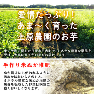 No.433 ＜先行予約受付中！＞鹿児島県産！栽培期間中農薬不使用 特選甘熟さつまいも(生)紅はるか3kg(S・M・Lサイズ 混在) 贈り物にも！いも 芋 さつまいも サツマイモ 焼き芋 大学芋 スイーツ 熟成 ギフト 贈答用 【上原農園】